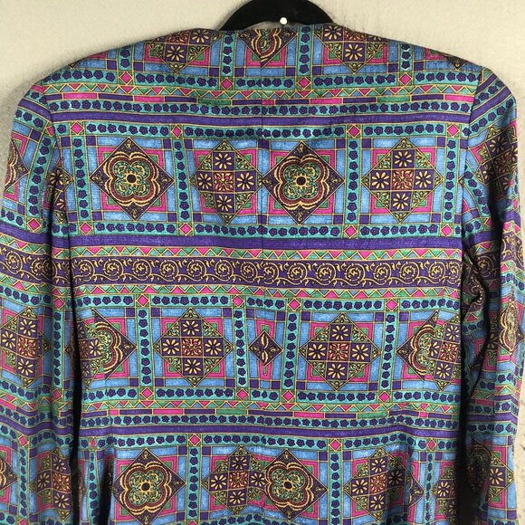 Vintage Adrianna Papell Jacket Womens 12 Silk Teflon Protector Safe Vintage Styl - Picture 10 of 16